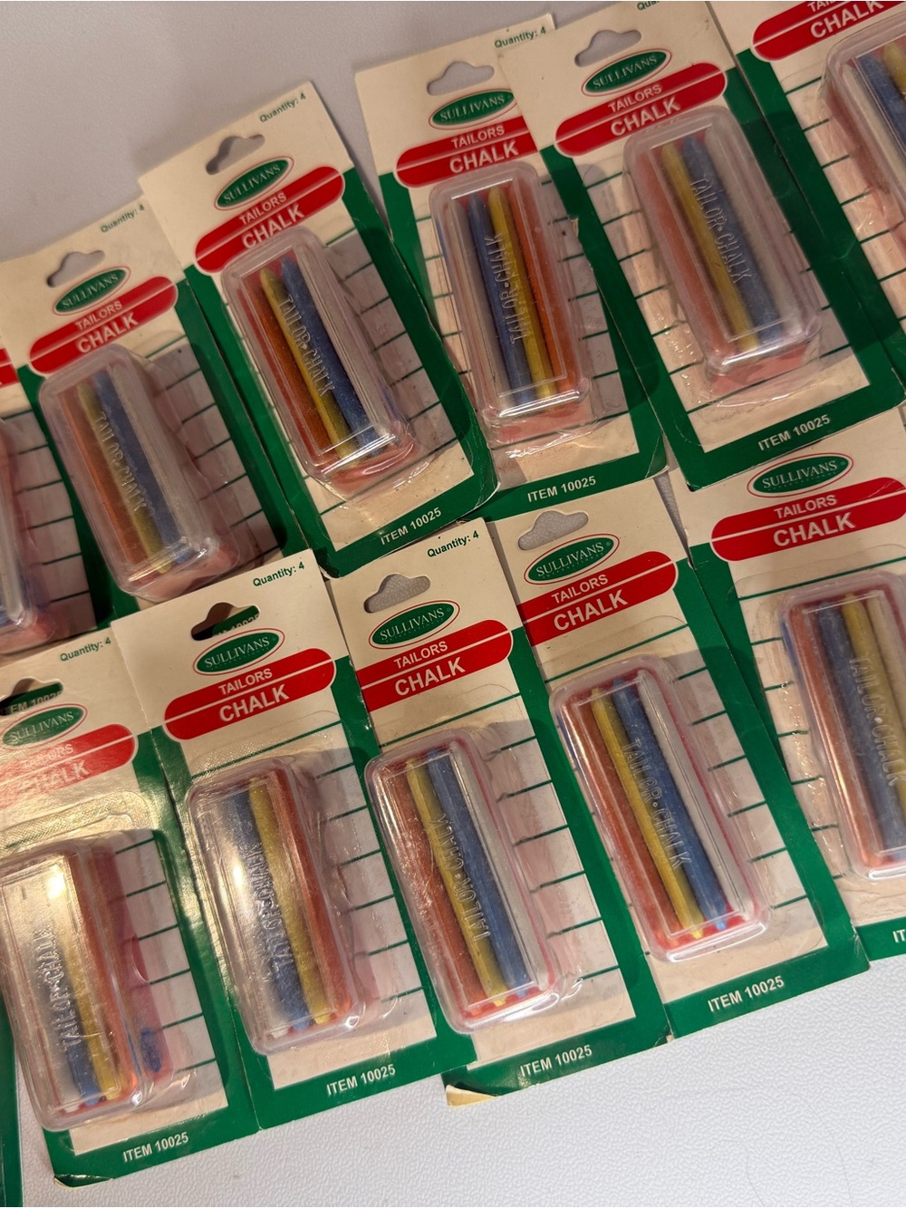 Lot of 13 Sullivans Tailor's Chalk Packs Item 10025 Sewing Quilting